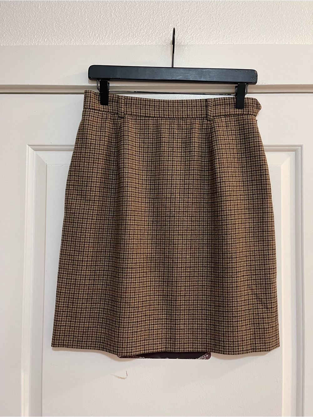 Vintage Ralph Lauren Blue Label 100% Wool Skirt (ILGWU) Made In USA